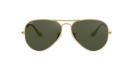 Anteojos De Sol Ray-Ban 0RB3025 Aviator Large Metal Dorado/Verde