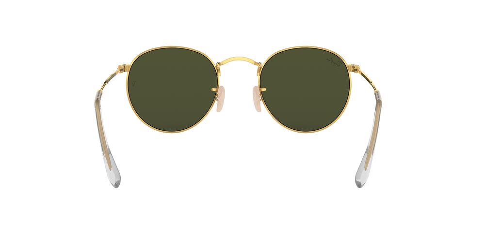 Anteojos De Sol Ray-Ban 0RB3447 Round Metal Verde/Dorado