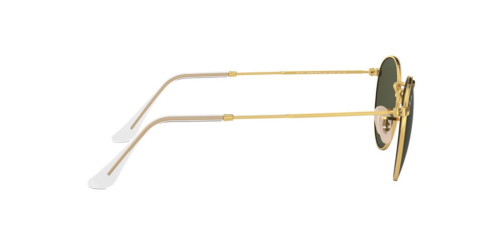 Anteojos De Sol Ray-Ban 0RB3447 Round Metal Verde/Dorado