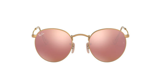 Anteojos De Sol Ray-Ban 0RB3447 Round Metal Dorado/Rosa