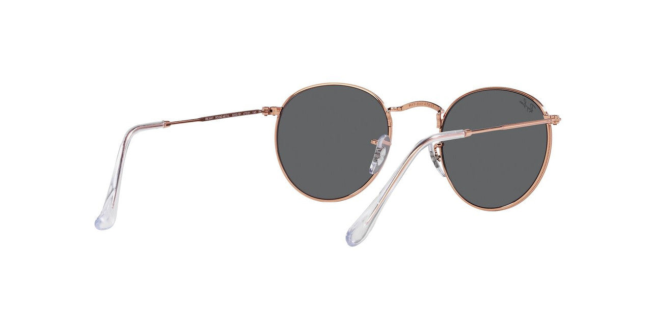 Anteojos De Sol Ray-Ban RB3447 Round Metal Gris/Dorado