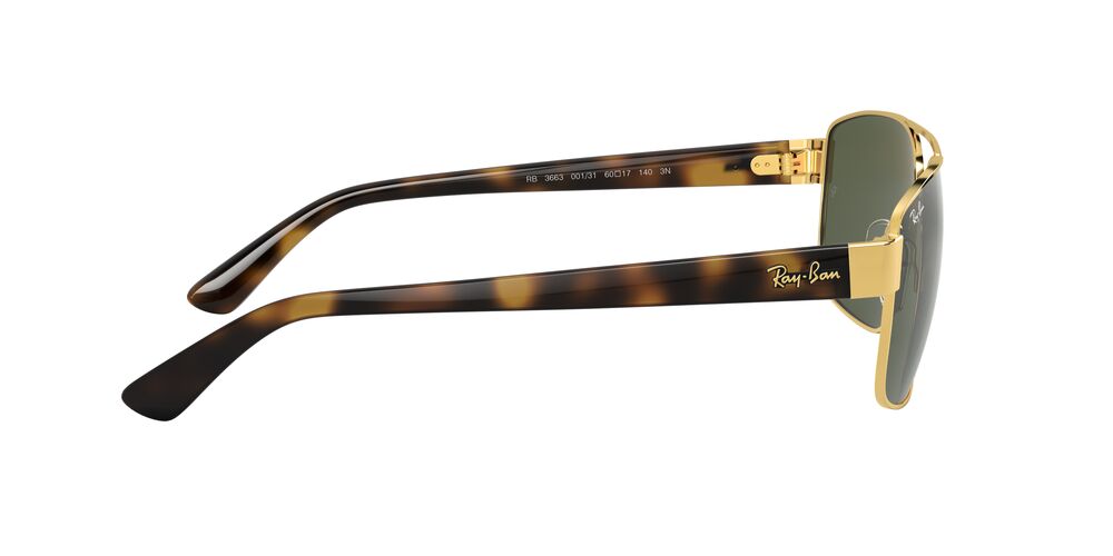 Anteojos De Sol Ray-Ban 0RB3663 Verde/Dorado