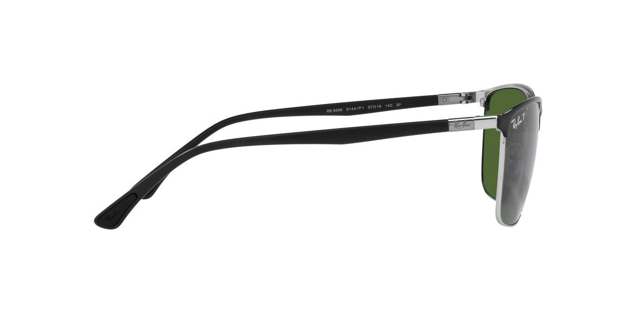 Anteojos De Sol Ray-Ban 0RB3686 Negro/Verde