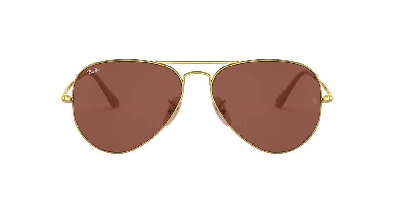 Anteojos De Sol Ray-Ban 0RB3647M Aviator Metal Ii Dorado/Violeta