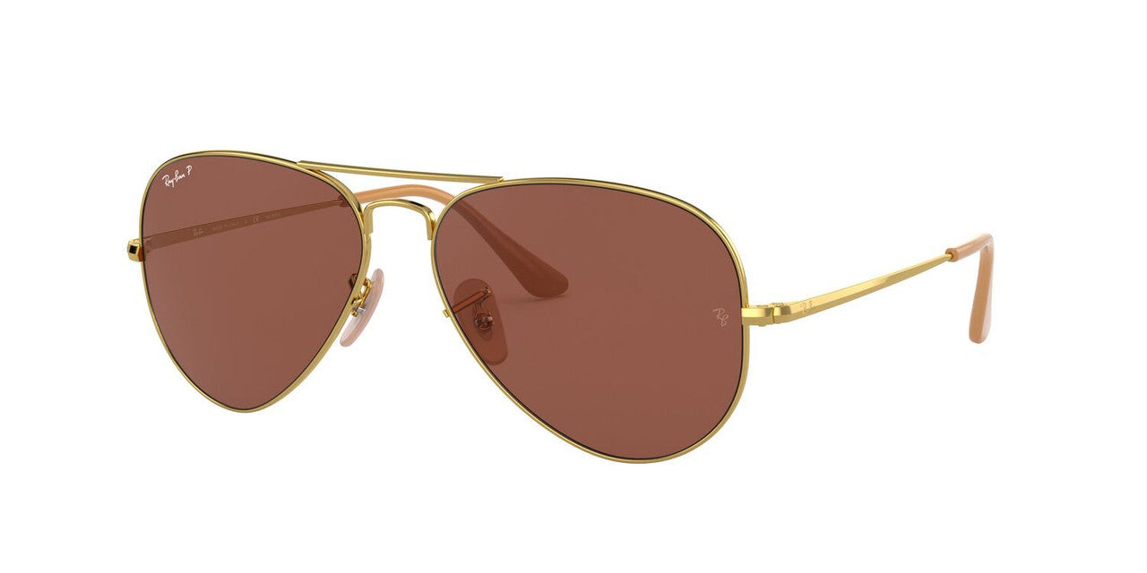 Anteojos De Sol Ray-Ban 0RB3647M Aviator Metal Ii Dorado/Violeta