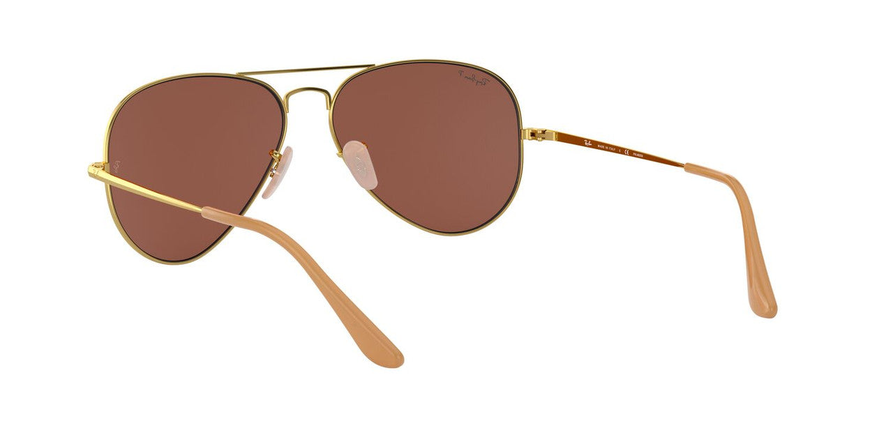 Anteojos De Sol Ray-Ban 0RB3647M Aviator Metal Ii Dorado/Violeta