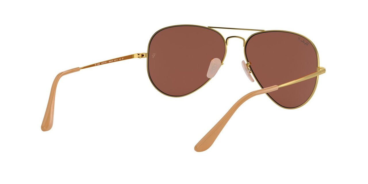 Anteojos De Sol Ray-Ban 0RB3647M Aviator Metal Ii Dorado/Violeta
