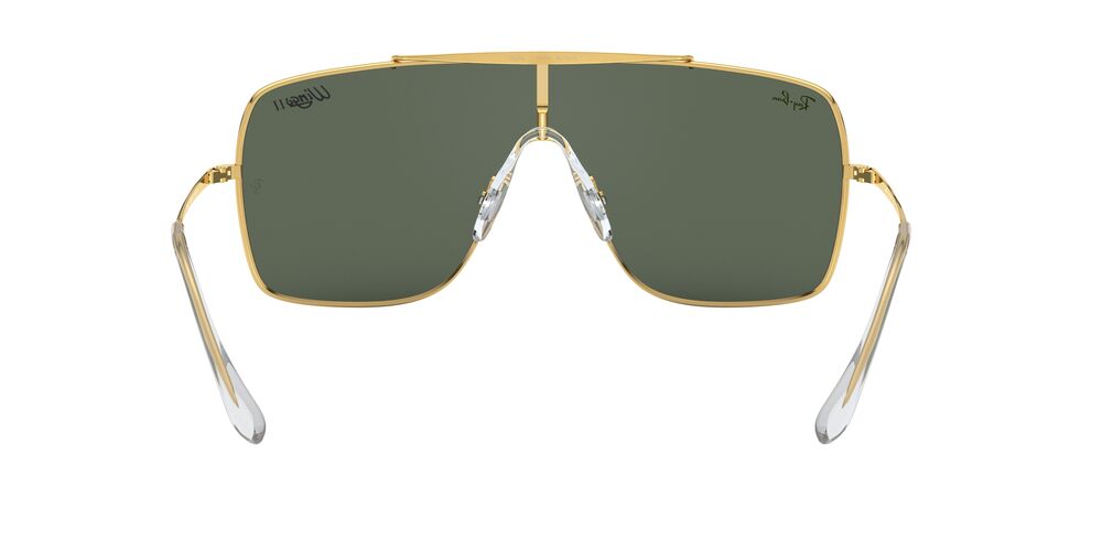 Anteojos De Sol Ray-Ban 0RB3697 Wings Ii Verde/Dorado