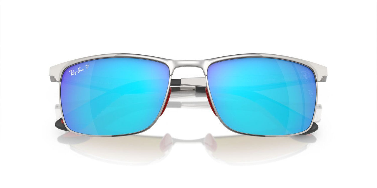 Anteojos De Sol Ray-Ban 0RB3726M Plateado/Azul