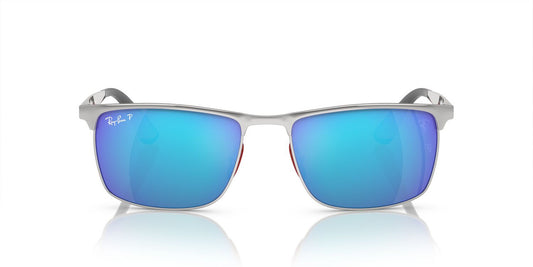 Anteojos De Sol Ray-Ban 0RB3726M Plateado/Azul