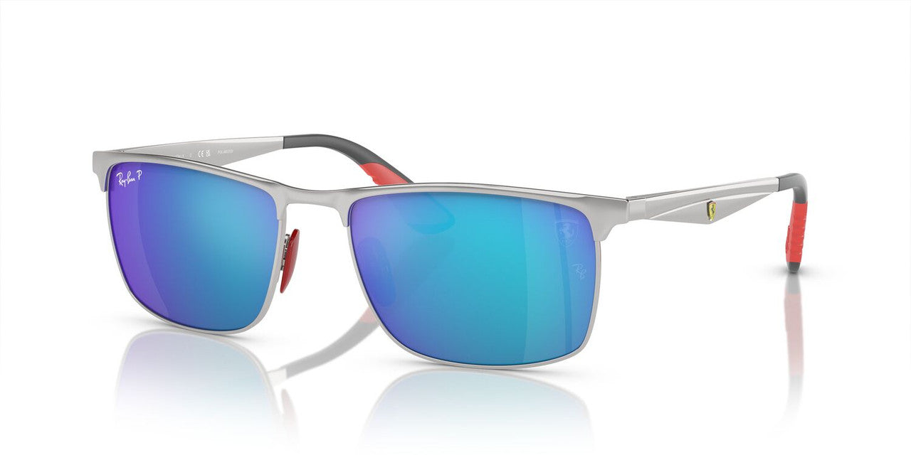 Anteojos De Sol Ray-Ban 0RB3726M Plateado/Azul