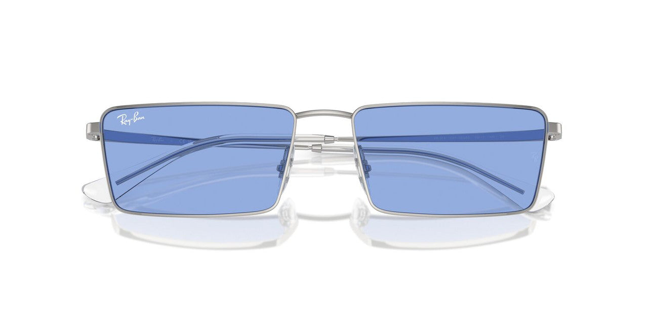 Anteojos De Sol Ray-Ban 0RB3741 Emy Plateado/Azul