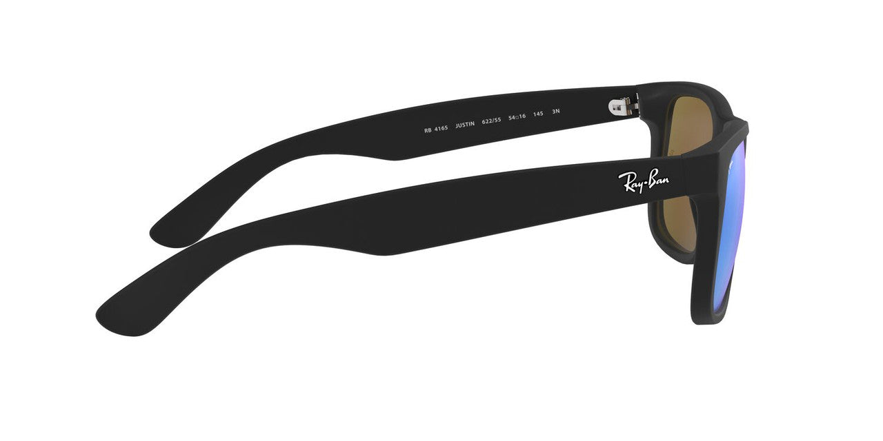 Anteojos De Sol Ray-Ban 0RB4165 Justin Negro/Azul
