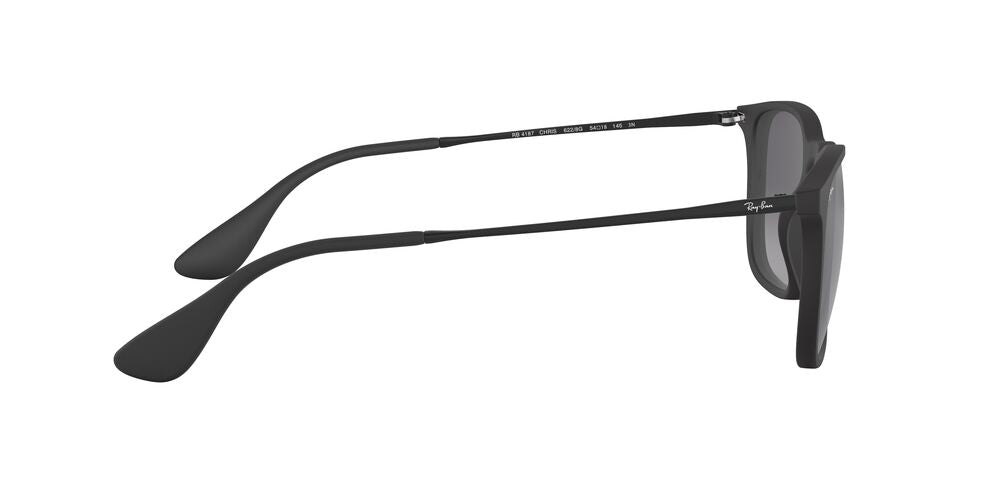 Anteojos De Sol Ray-Ban 0RB4187 Chris Gris/Negro