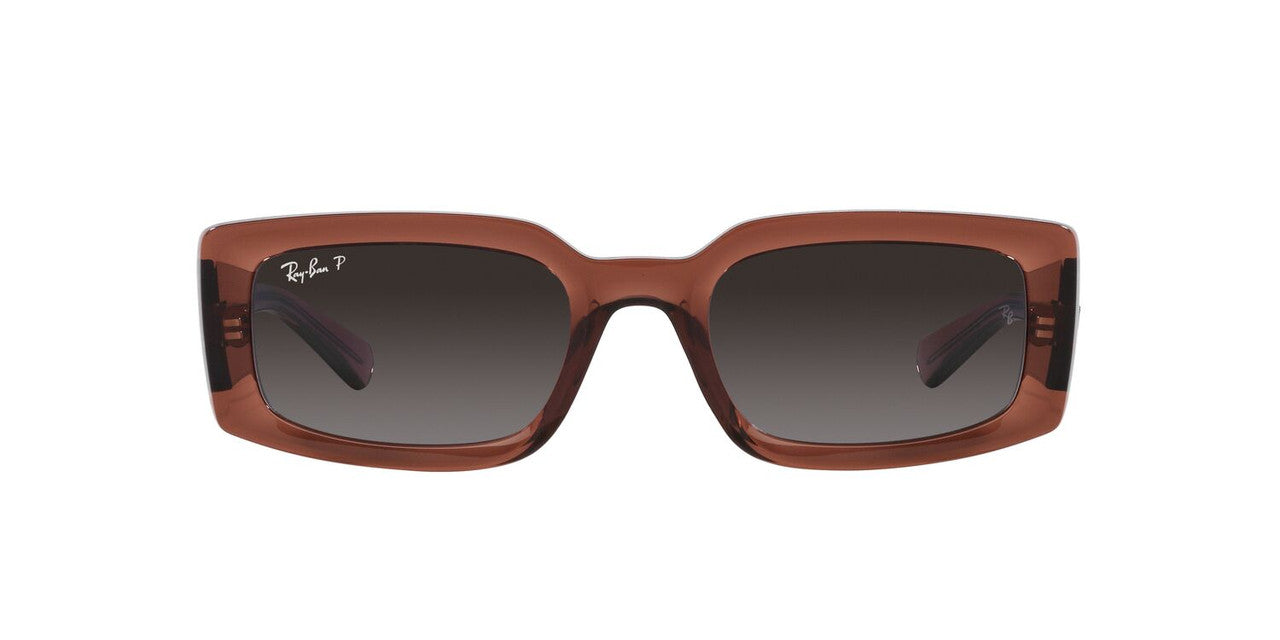Anteojos De Sol Ray-Ban RB4395 Kiliane Gris/Café