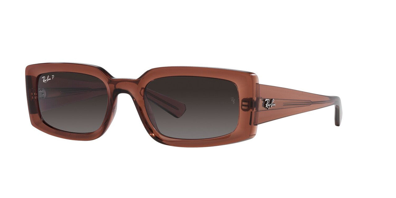 Anteojos De Sol Ray-Ban RB4395 Kiliane Gris/Café