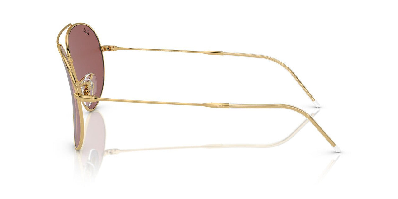 Anteojos De Sol Ray-Ban 0RBR0101S Aviator Reverse Dorado/Burdeos