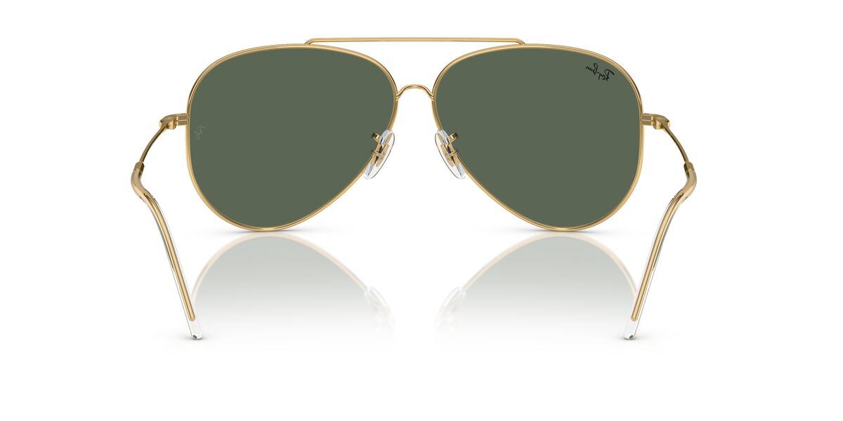Anteojos De Sol Ray-Ban 0RBR0101S Aviator Reverse Dorado/Verde