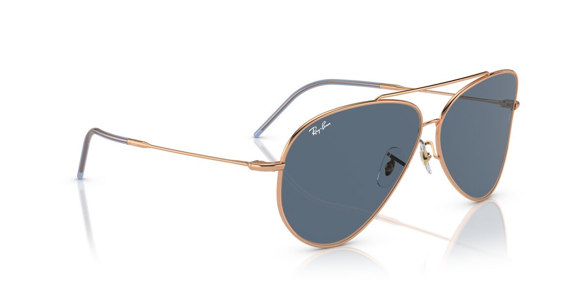 Anteojos De Sol Ray-Ban 0RBR0101S Aviator Reverse Rosa/Azul