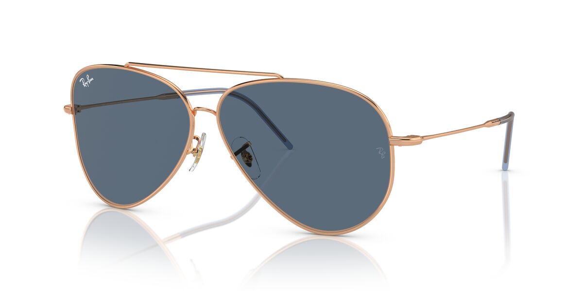 Anteojos De Sol Ray-Ban 0RBR0101S Aviator Reverse Rosa/Azul