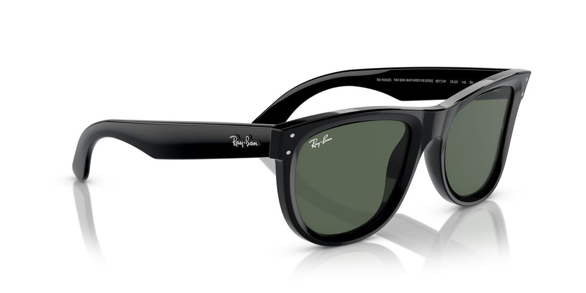 Anteojos De Sol Ray-Ban 0RBR0502S Wayfarer Reverse Negro/Verde