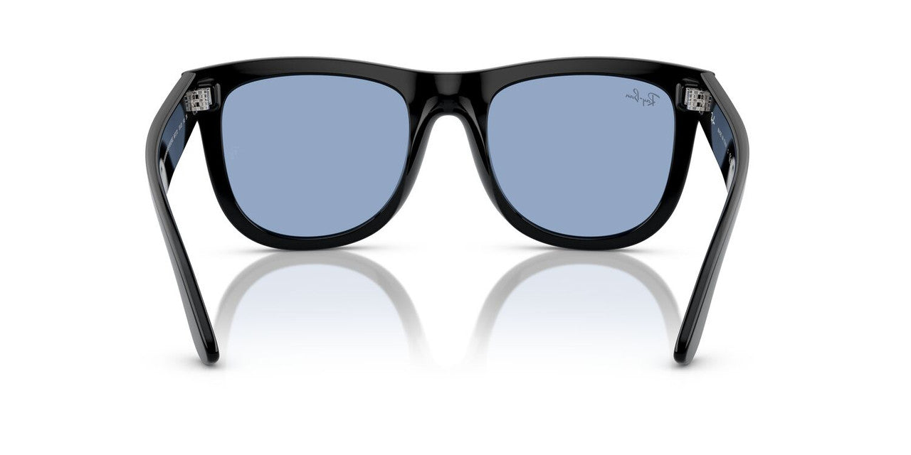 Anteojos De Sol Ray-Ban 0RBR0502S Wayfarer Reverse Negro/Celeste