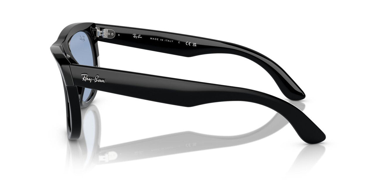 Anteojos De Sol Ray-Ban 0RBR0502S Wayfarer Reverse Negro/Celeste