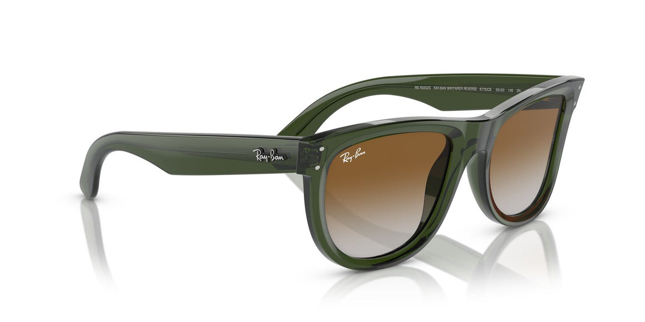 Anteojos De Sol Ray-Ban 0RBR0502S Wayfarer Reverse Verde/Café
