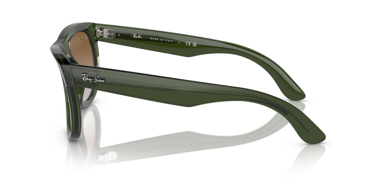 Anteojos De Sol Ray-Ban 0RBR0502S Wayfarer Reverse Verde/Café