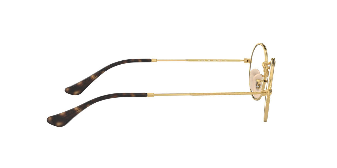Anteojos Ópticos Ray-Ban RX3547V Oval Dorado