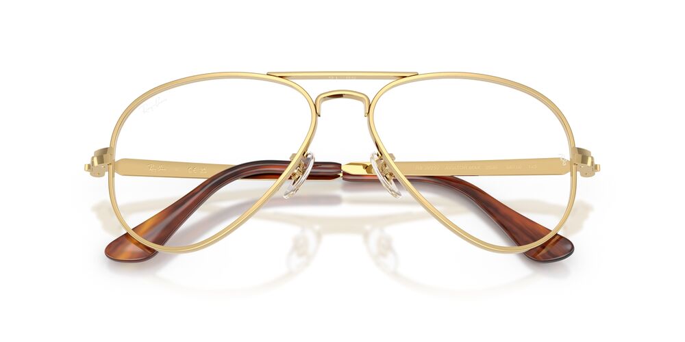 Anteojos Ópticos Ray-Ban RX3925V Aviator Max Arista Dorado