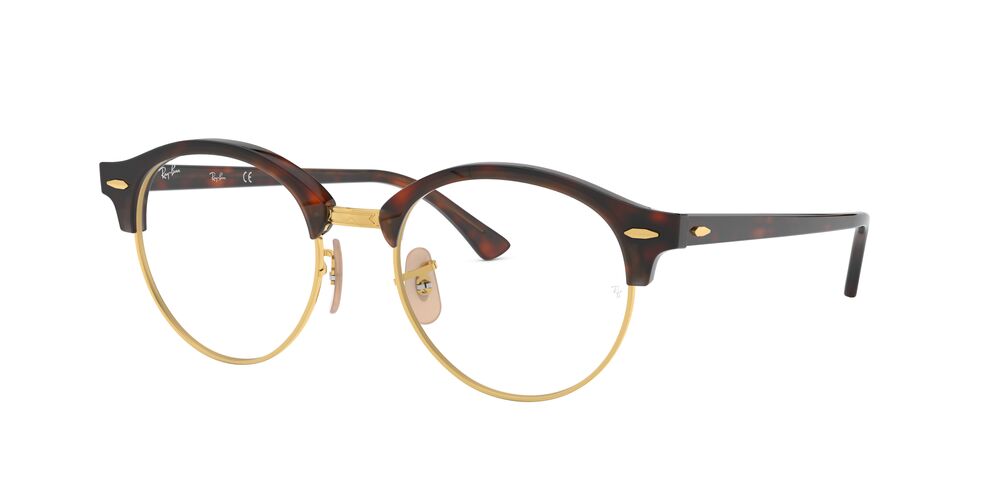 Anteojos Ópticos Ray-Ban 0RX4246V Clubround Havana