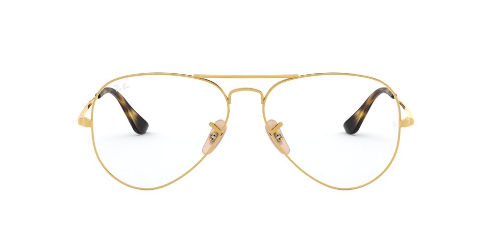 Anteojos Ópticos Ray-Ban 0RX6489 Aviator Dorado