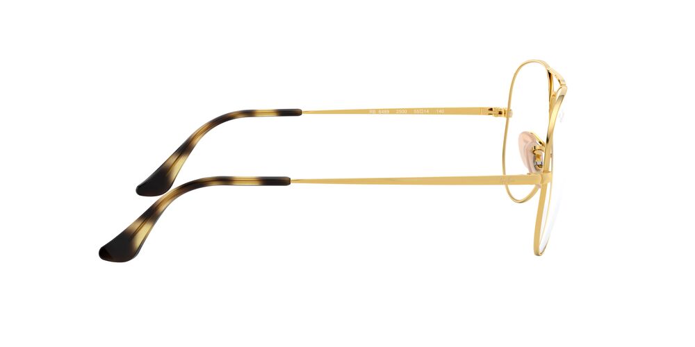Anteojos Ópticos Ray-Ban 0RX6489 Aviator Dorado
