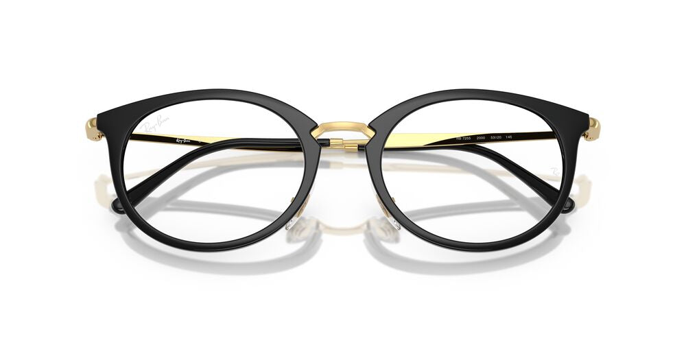 Anteojos Ópticos Ray-Ban RX7255 Black Negro