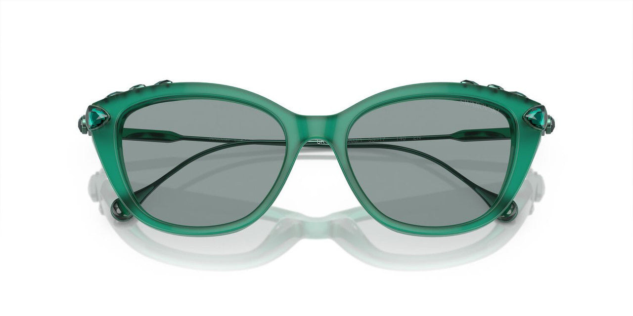 Anteojos De Sol Swarovski 0SK6010 Verde/Gris