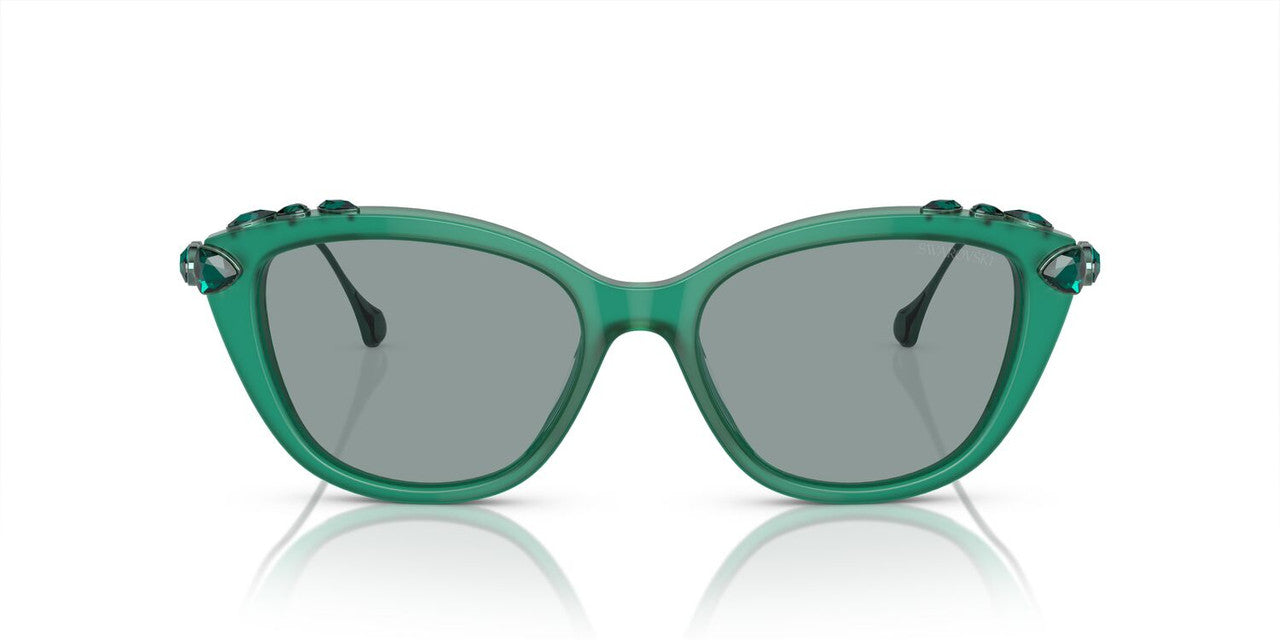 Anteojos De Sol Swarovski 0SK6010 Verde/Gris