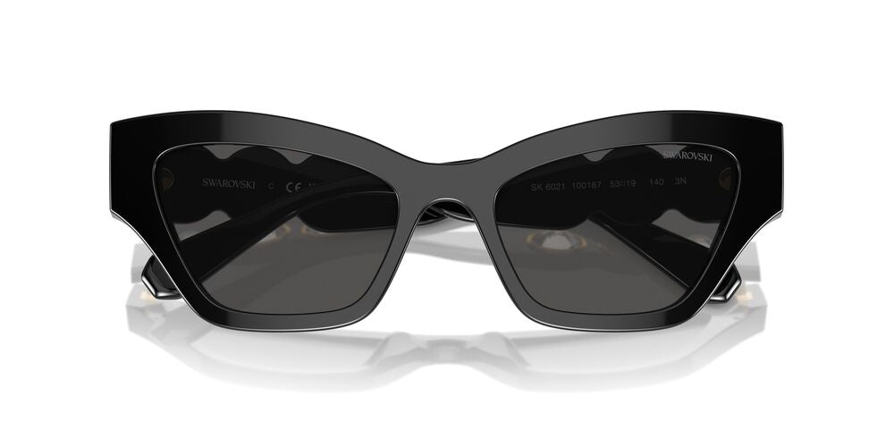 Anteojos De Sol Swarovski 0SK6021 Gris/Negro