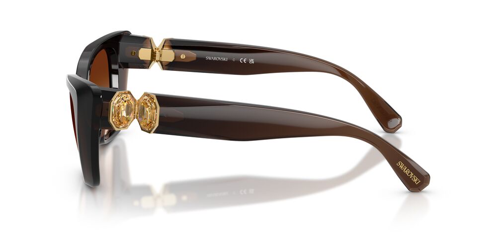 Anteojos De Sol Swarovski SK6047 Transparent Brown Brown Gradient
