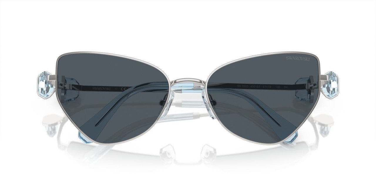 Anteojos De Sol Swarovski 0SK7003 Plateado/Gris