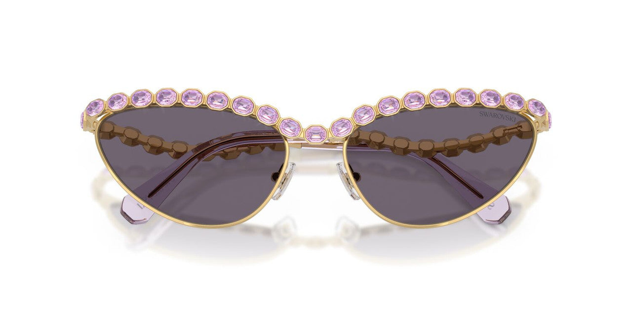 Anteojos De Sol Swarovski SK7030 Violeta/Dorado