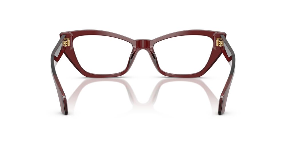 Anteojos Ópticos Versace VE3373U Transparent Bordeaux Burdeo