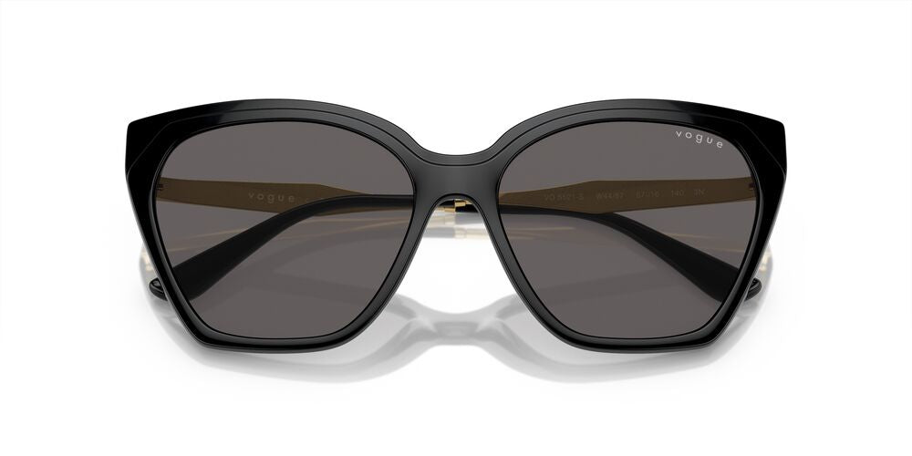 Anteojos De Sol Vogue VO5521S Black Black Smoke Negro/Negro