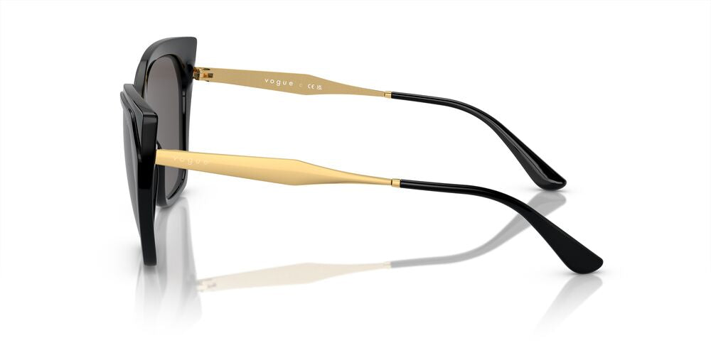 Anteojos De Sol Vogue VO5521S Black Black Smoke Negro/Negro