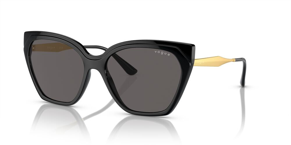 Anteojos De Sol Vogue VO5521S Black Black Smoke Negro/Negro