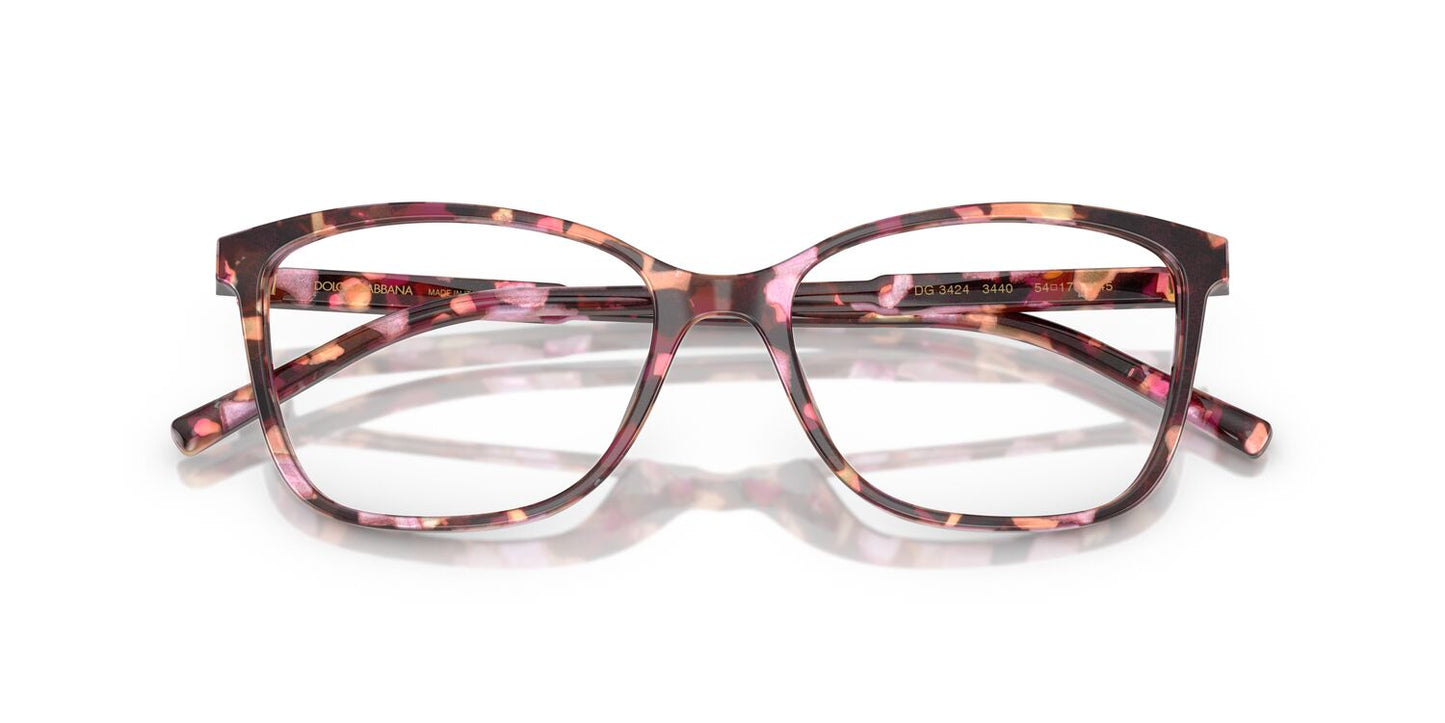 Anteojos Ópticos Dolce & Gabbana DG3424 Havana Pink Pearl Havana