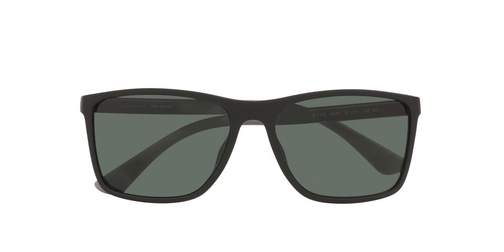 Anteojos De Sol Jean Monnier 0J84172 Matte Black Dark Green Verde/Negro