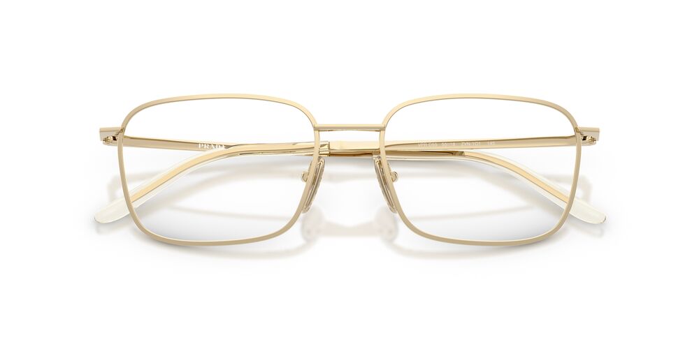 Anteojos Ópticos Prada 0PR D55V Pale Gold Dorado/Rectangular