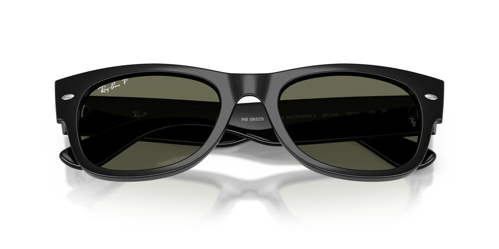 Anteojos De Sol Ray-Ban 0RB0832S Mega Wayfarer Ii Black Green Plar