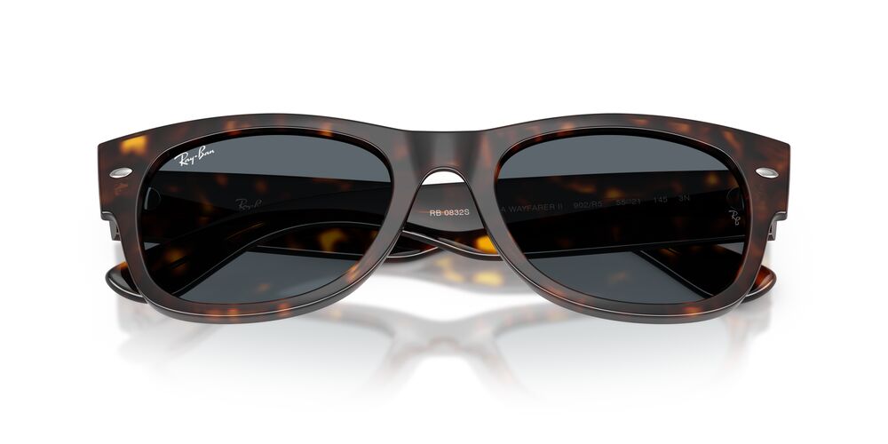 Anteojos De Sol Ray-Ban 0RB0832S Mega Wayfarer Ii Azul/Havana